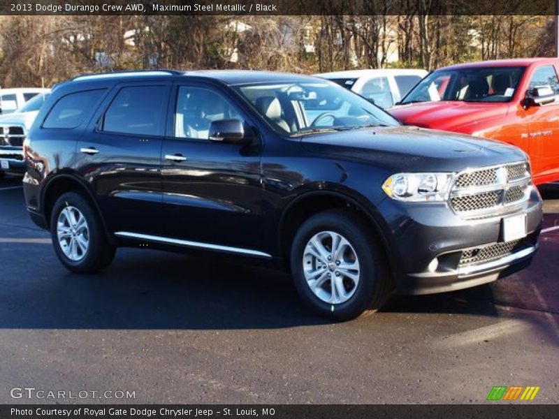 Maximum Steel Metallic / Black 2013 Dodge Durango Crew AWD