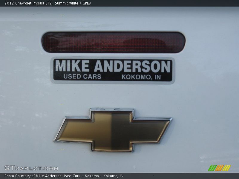 Summit White / Gray 2012 Chevrolet Impala LTZ