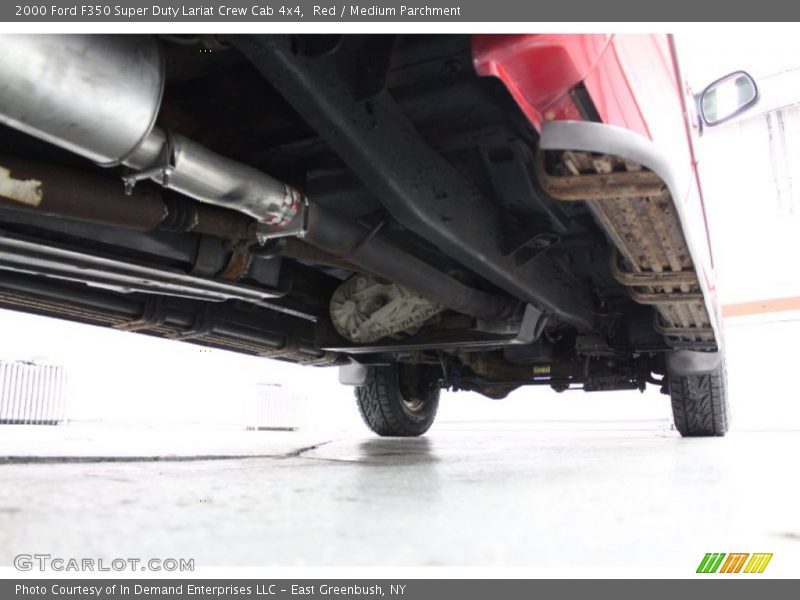 Red / Medium Parchment 2000 Ford F350 Super Duty Lariat Crew Cab 4x4
