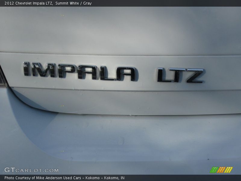 Summit White / Gray 2012 Chevrolet Impala LTZ