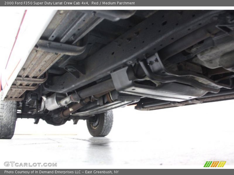 Red / Medium Parchment 2000 Ford F350 Super Duty Lariat Crew Cab 4x4