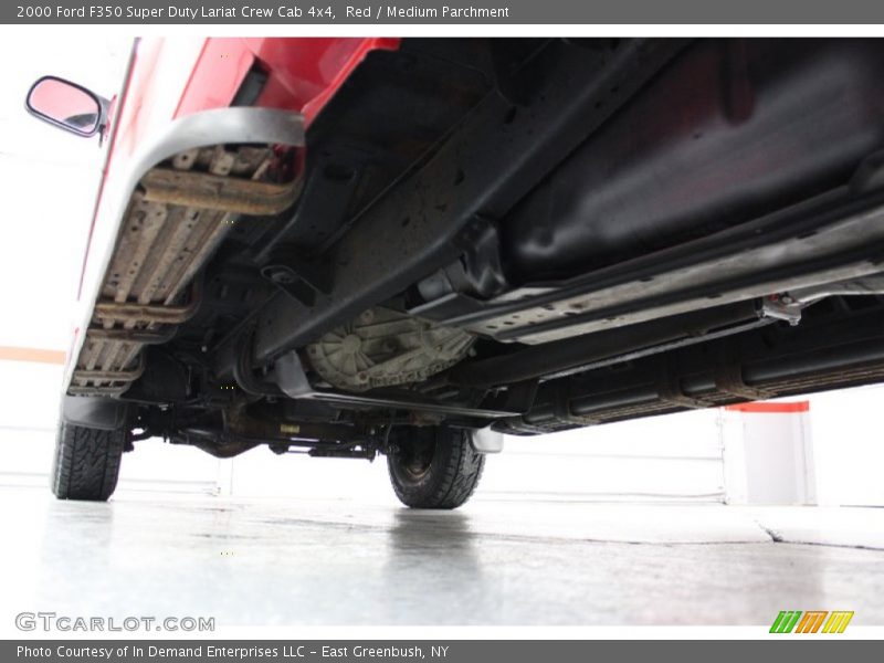 Red / Medium Parchment 2000 Ford F350 Super Duty Lariat Crew Cab 4x4
