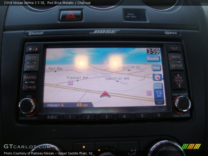 Red Brick Metallic / Charcoal 2009 Nissan Altima 3.5 SE