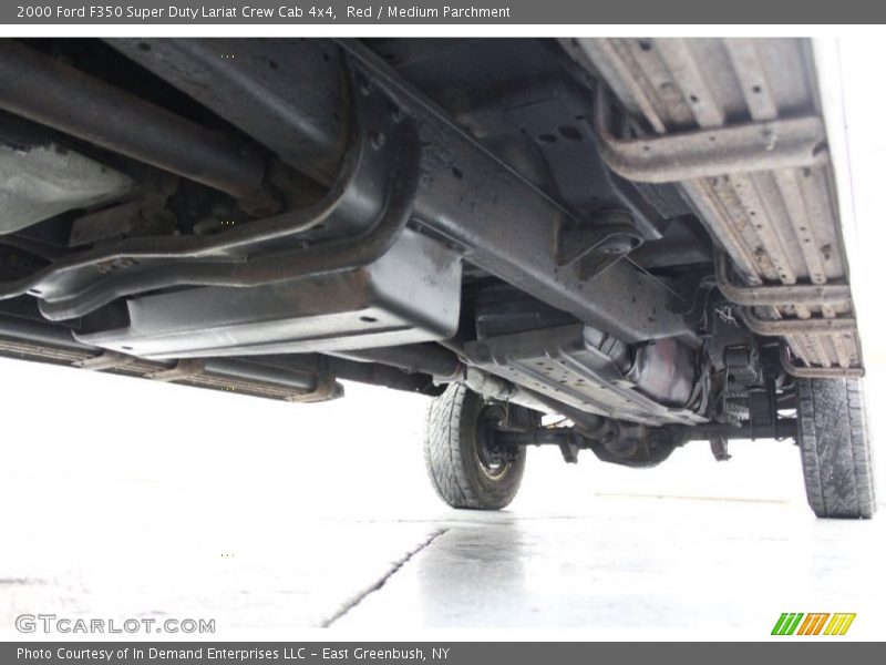 Red / Medium Parchment 2000 Ford F350 Super Duty Lariat Crew Cab 4x4