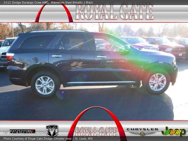Maximum Steel Metallic / Black 2013 Dodge Durango Crew AWD
