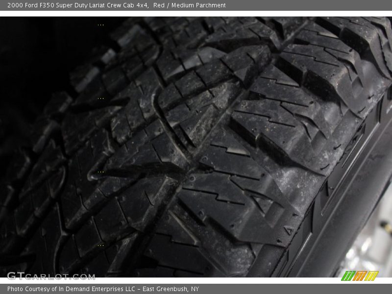 Red / Medium Parchment 2000 Ford F350 Super Duty Lariat Crew Cab 4x4