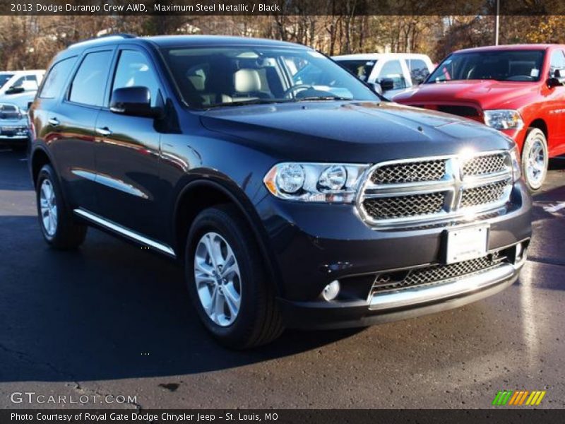 Maximum Steel Metallic / Black 2013 Dodge Durango Crew AWD