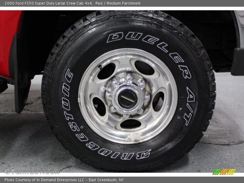 Red / Medium Parchment 2000 Ford F350 Super Duty Lariat Crew Cab 4x4