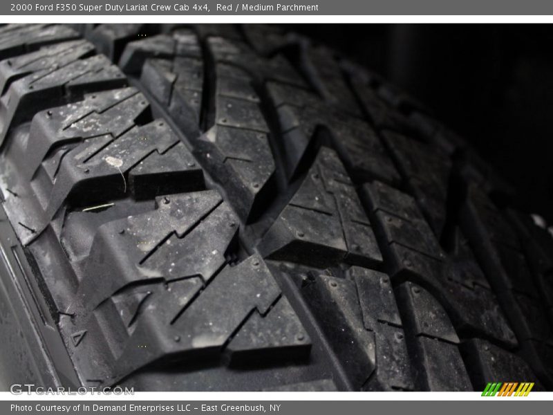 Red / Medium Parchment 2000 Ford F350 Super Duty Lariat Crew Cab 4x4