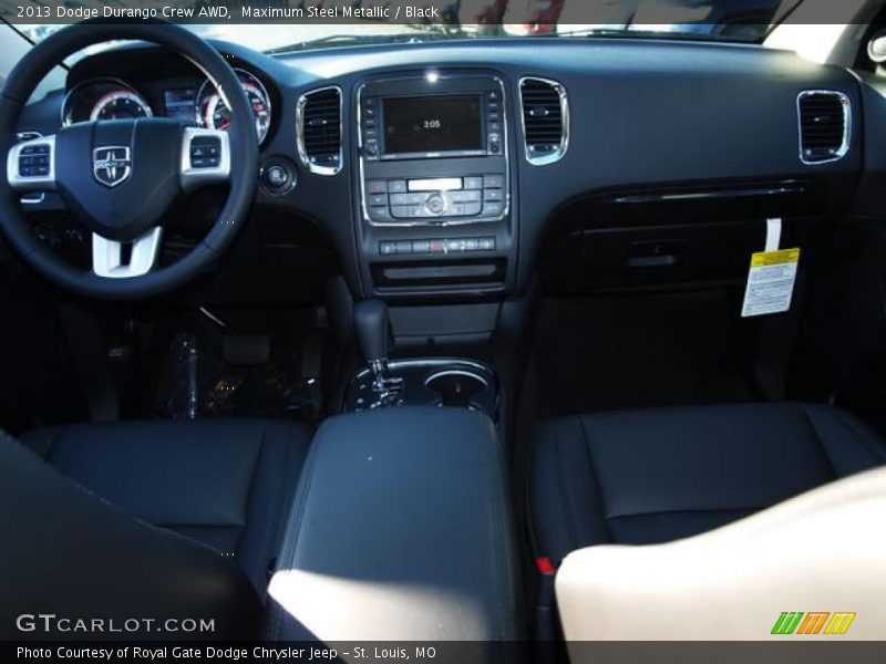 Maximum Steel Metallic / Black 2013 Dodge Durango Crew AWD