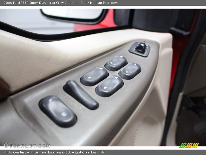 Red / Medium Parchment 2000 Ford F350 Super Duty Lariat Crew Cab 4x4