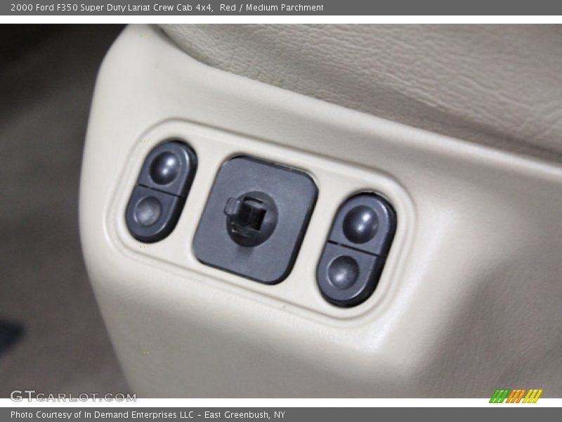 Red / Medium Parchment 2000 Ford F350 Super Duty Lariat Crew Cab 4x4