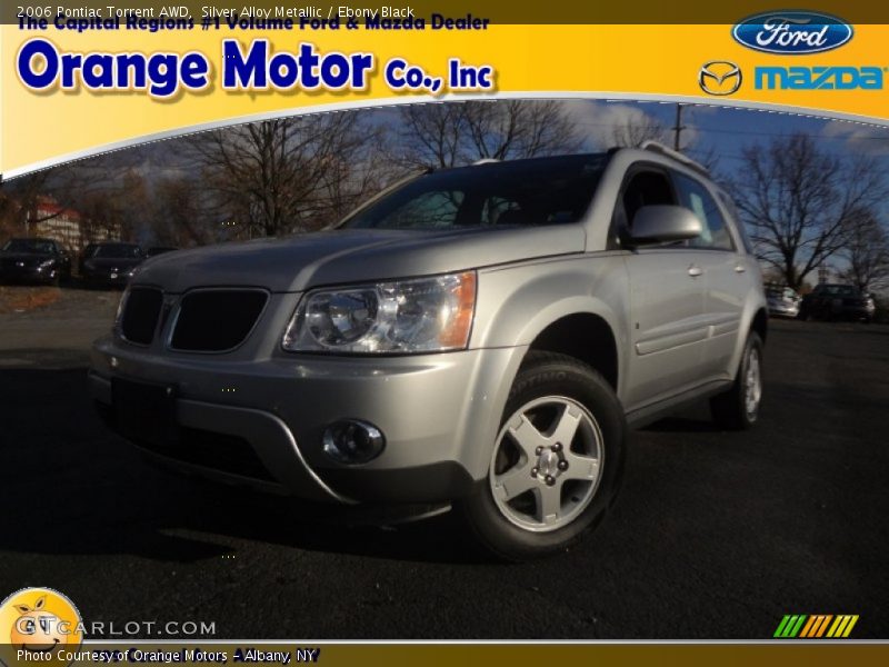 Silver Alloy Metallic / Ebony Black 2006 Pontiac Torrent AWD