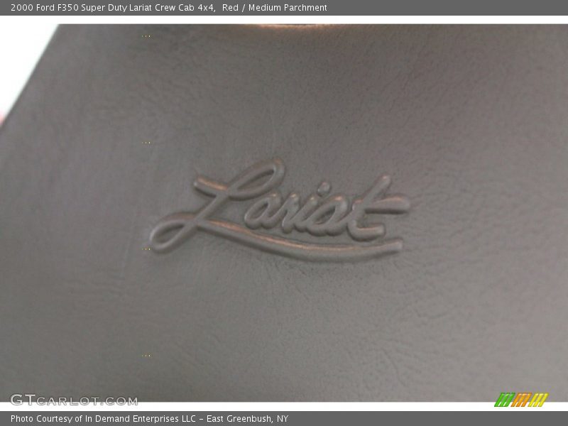 Red / Medium Parchment 2000 Ford F350 Super Duty Lariat Crew Cab 4x4