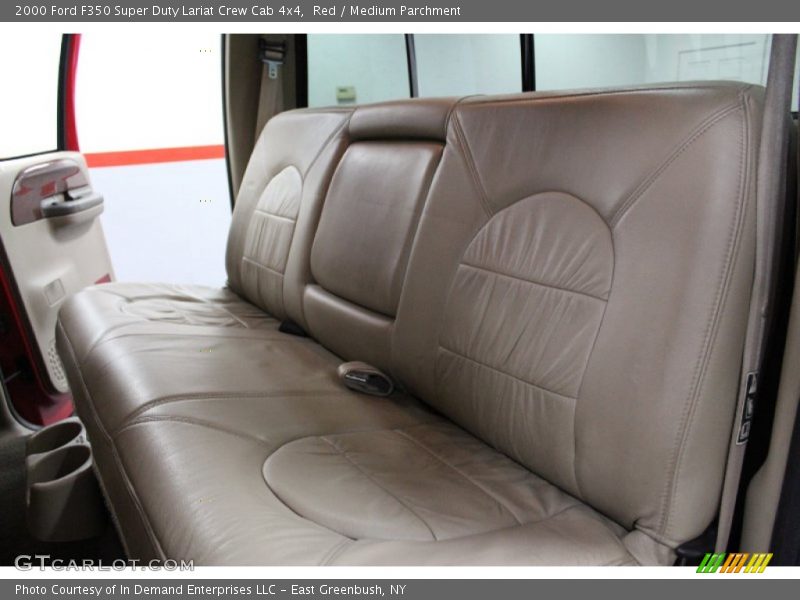 Red / Medium Parchment 2000 Ford F350 Super Duty Lariat Crew Cab 4x4