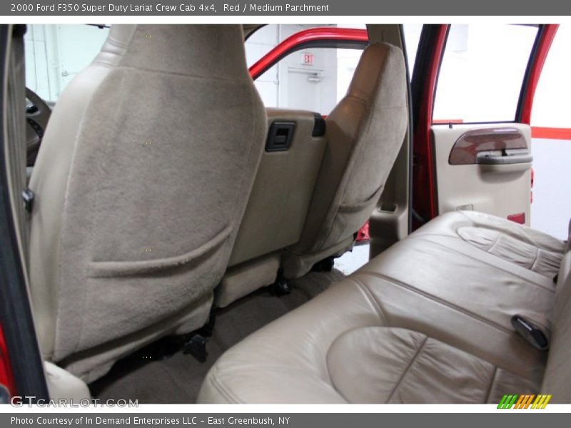 Red / Medium Parchment 2000 Ford F350 Super Duty Lariat Crew Cab 4x4
