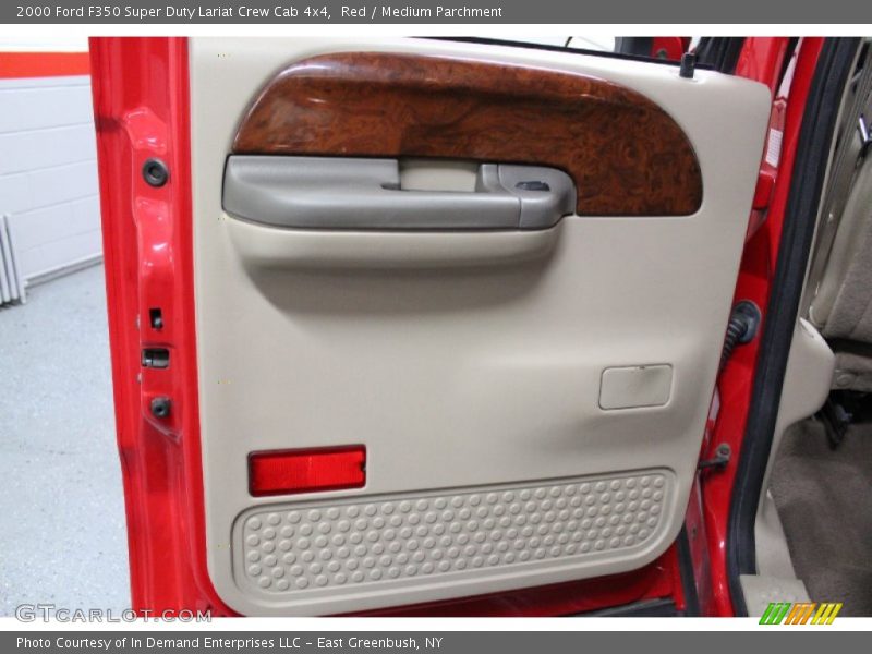 Red / Medium Parchment 2000 Ford F350 Super Duty Lariat Crew Cab 4x4