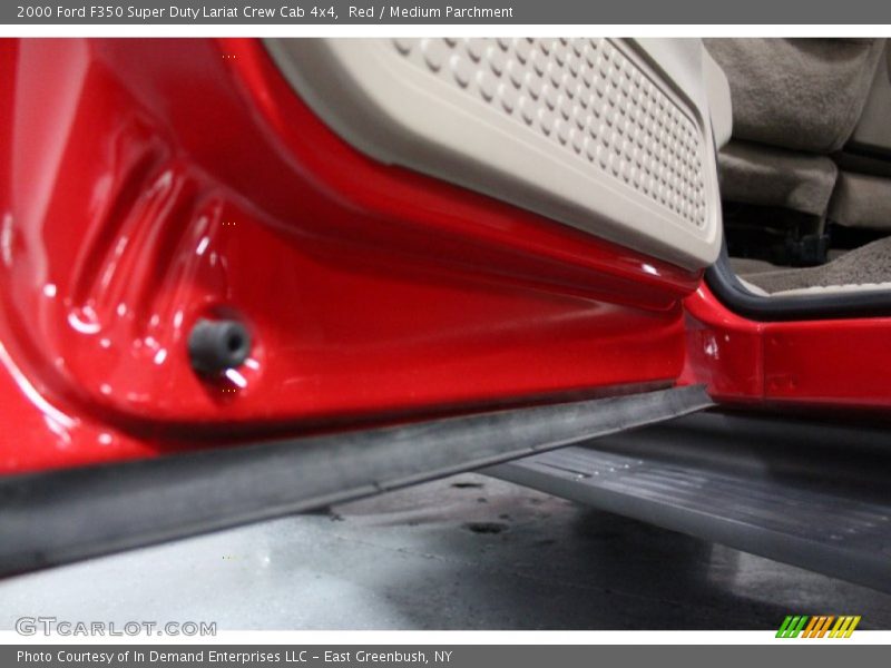 Red / Medium Parchment 2000 Ford F350 Super Duty Lariat Crew Cab 4x4