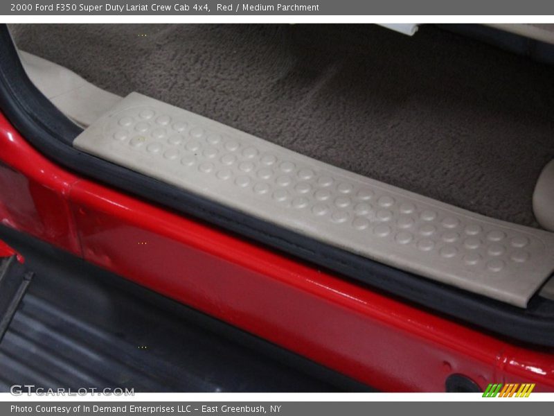Red / Medium Parchment 2000 Ford F350 Super Duty Lariat Crew Cab 4x4