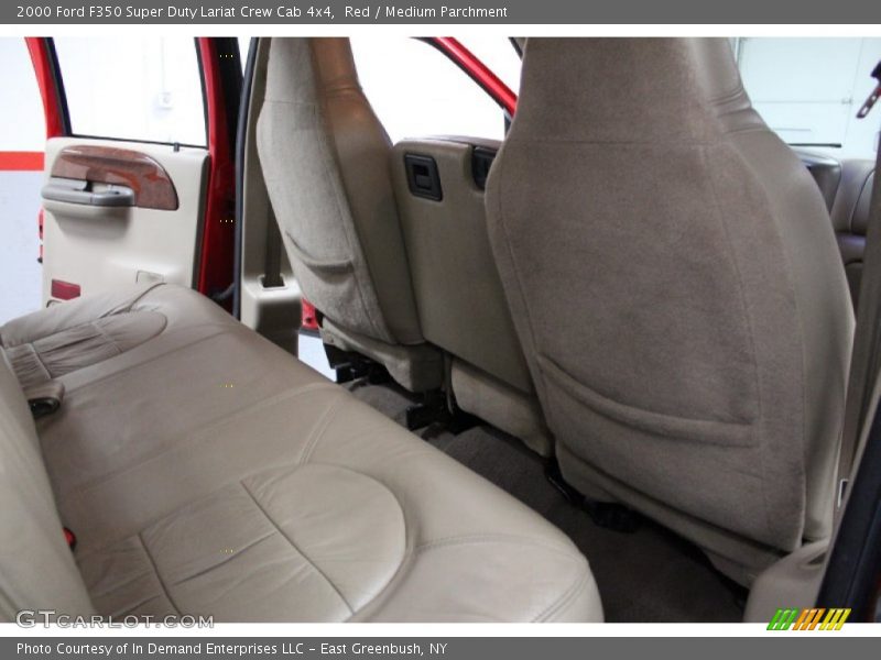 Red / Medium Parchment 2000 Ford F350 Super Duty Lariat Crew Cab 4x4