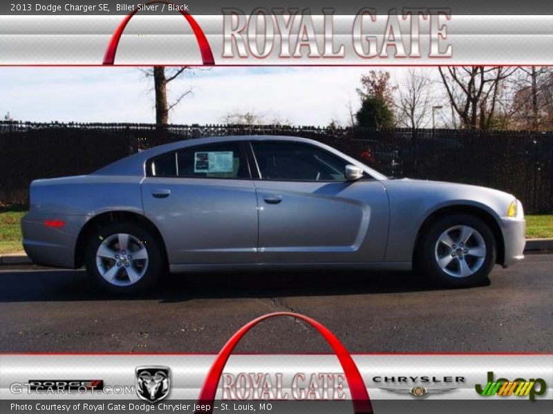 Billet Silver / Black 2013 Dodge Charger SE