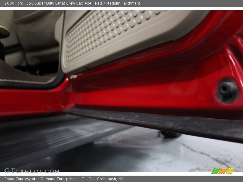 Red / Medium Parchment 2000 Ford F350 Super Duty Lariat Crew Cab 4x4
