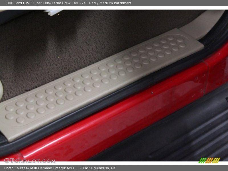 Red / Medium Parchment 2000 Ford F350 Super Duty Lariat Crew Cab 4x4