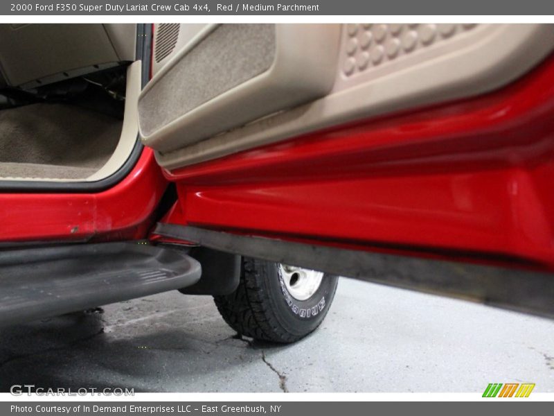 Red / Medium Parchment 2000 Ford F350 Super Duty Lariat Crew Cab 4x4