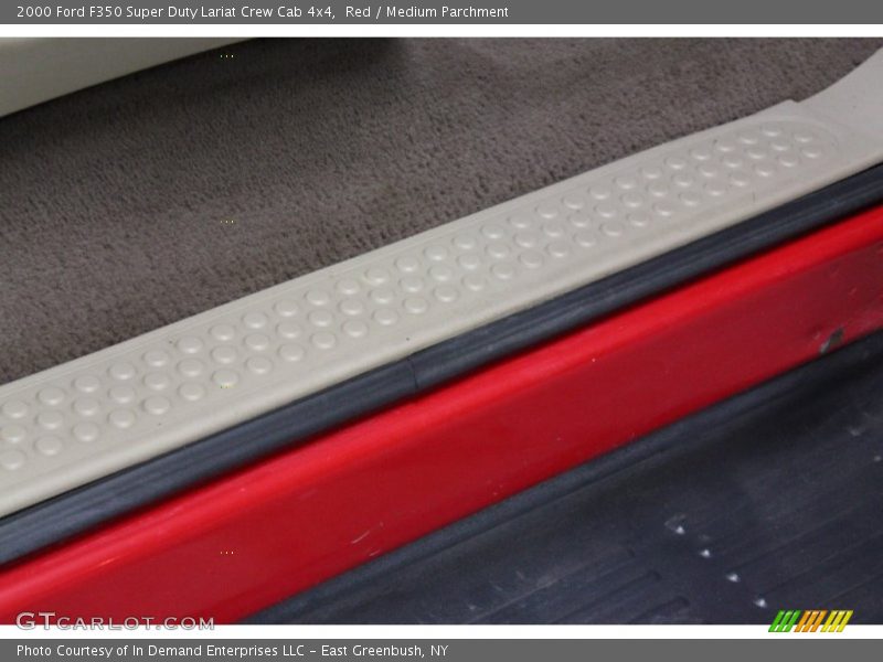 Red / Medium Parchment 2000 Ford F350 Super Duty Lariat Crew Cab 4x4