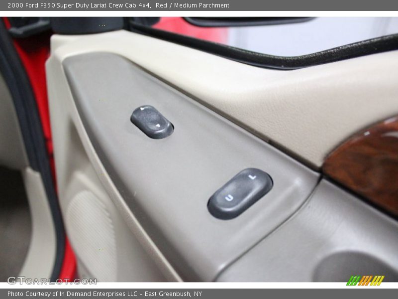 Red / Medium Parchment 2000 Ford F350 Super Duty Lariat Crew Cab 4x4