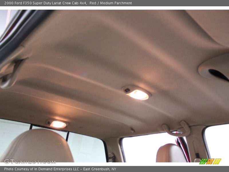 Red / Medium Parchment 2000 Ford F350 Super Duty Lariat Crew Cab 4x4