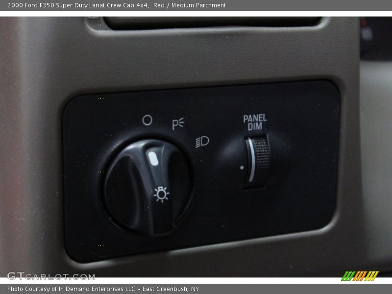 Red / Medium Parchment 2000 Ford F350 Super Duty Lariat Crew Cab 4x4