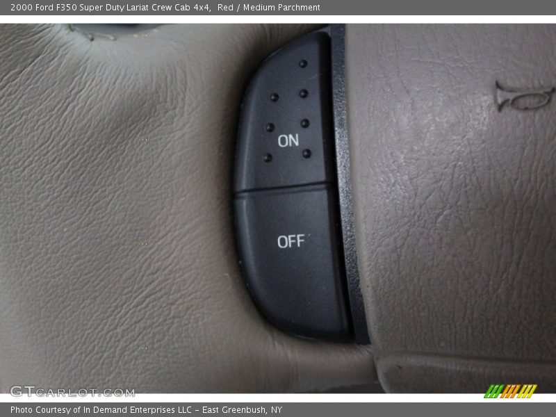 Red / Medium Parchment 2000 Ford F350 Super Duty Lariat Crew Cab 4x4