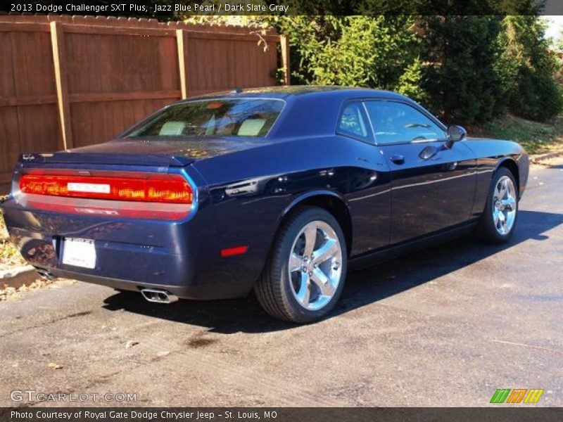 Jazz Blue Pearl / Dark Slate Gray 2013 Dodge Challenger SXT Plus
