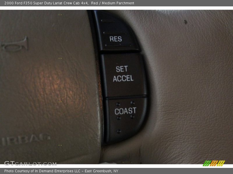 Red / Medium Parchment 2000 Ford F350 Super Duty Lariat Crew Cab 4x4