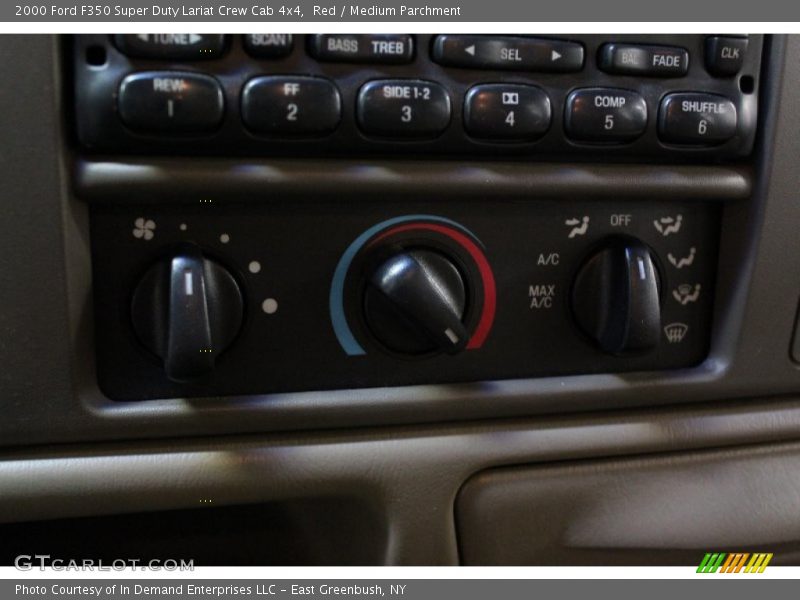 Red / Medium Parchment 2000 Ford F350 Super Duty Lariat Crew Cab 4x4