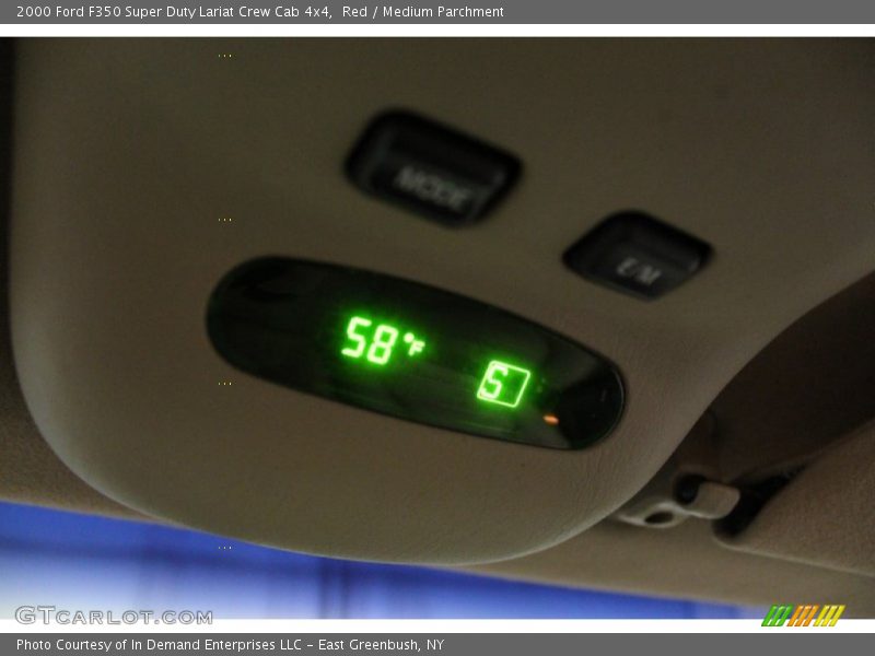 Red / Medium Parchment 2000 Ford F350 Super Duty Lariat Crew Cab 4x4