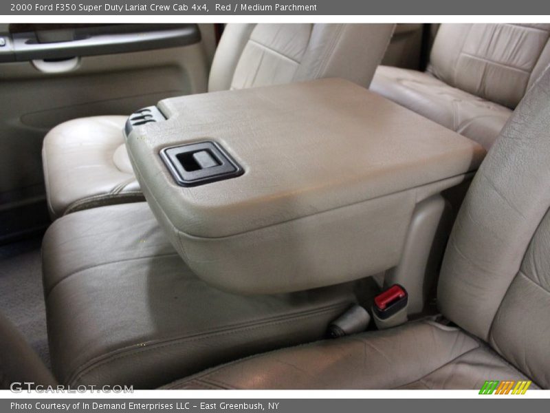 Red / Medium Parchment 2000 Ford F350 Super Duty Lariat Crew Cab 4x4