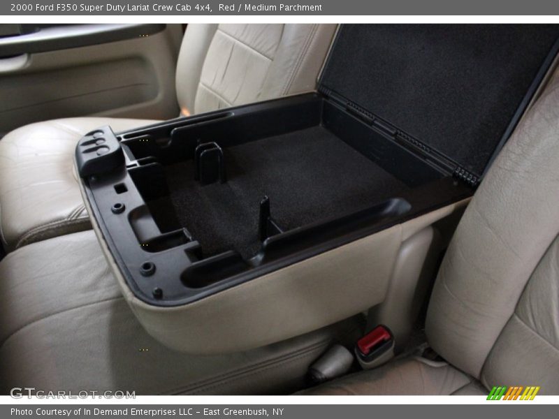 Red / Medium Parchment 2000 Ford F350 Super Duty Lariat Crew Cab 4x4