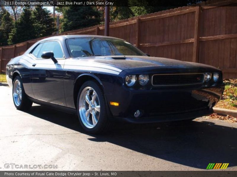 Jazz Blue Pearl / Dark Slate Gray 2013 Dodge Challenger R/T