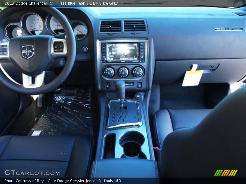 Jazz Blue Pearl / Dark Slate Gray 2013 Dodge Challenger R/T