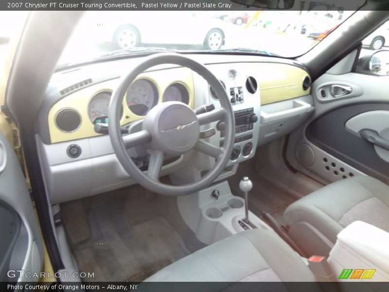 Pastel Yellow / Pastel Slate Gray 2007 Chrysler PT Cruiser Touring Convertible