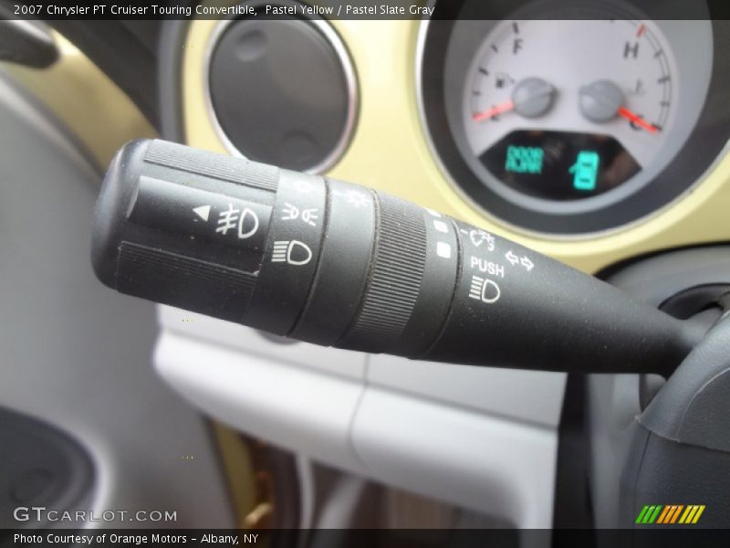 Pastel Yellow / Pastel Slate Gray 2007 Chrysler PT Cruiser Touring Convertible