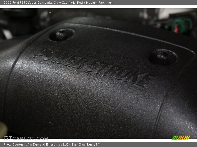 Red / Medium Parchment 2000 Ford F350 Super Duty Lariat Crew Cab 4x4