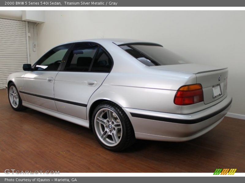 Titanium Silver Metallic / Gray 2000 BMW 5 Series 540i Sedan