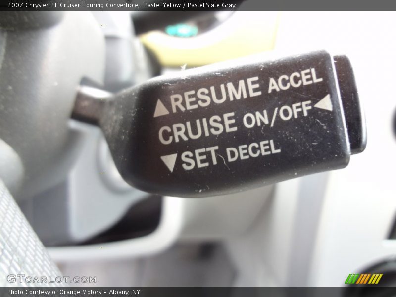 Pastel Yellow / Pastel Slate Gray 2007 Chrysler PT Cruiser Touring Convertible