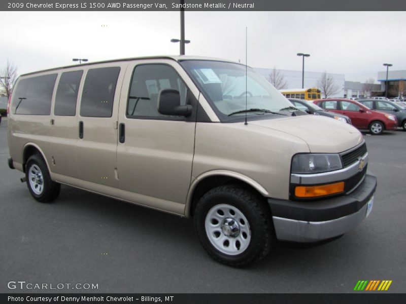 Sandstone Metallic / Neutral 2009 Chevrolet Express LS 1500 AWD Passenger Van