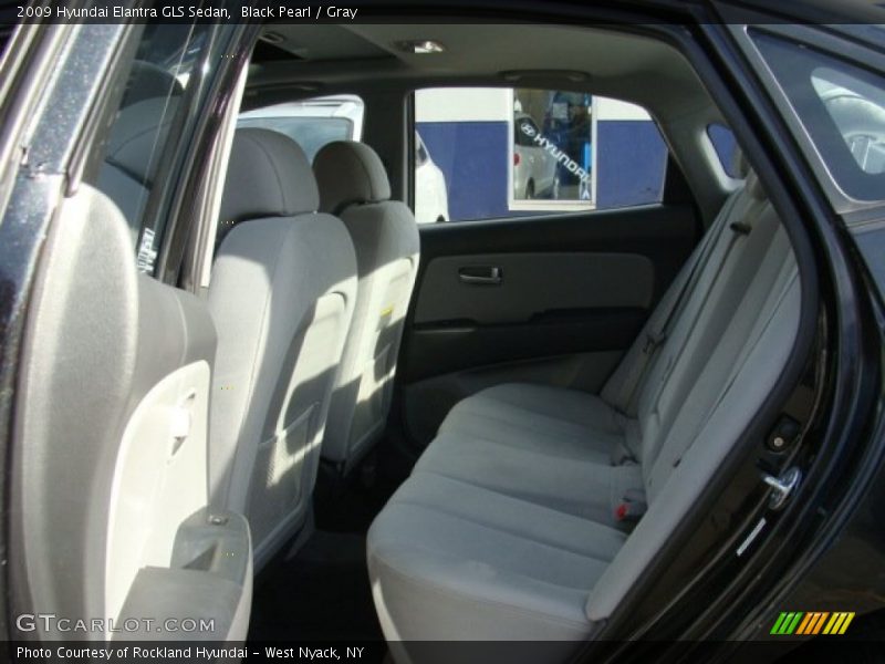 Black Pearl / Gray 2009 Hyundai Elantra GLS Sedan
