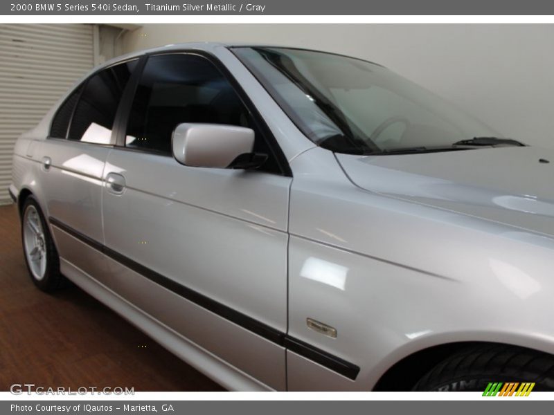 Titanium Silver Metallic / Gray 2000 BMW 5 Series 540i Sedan