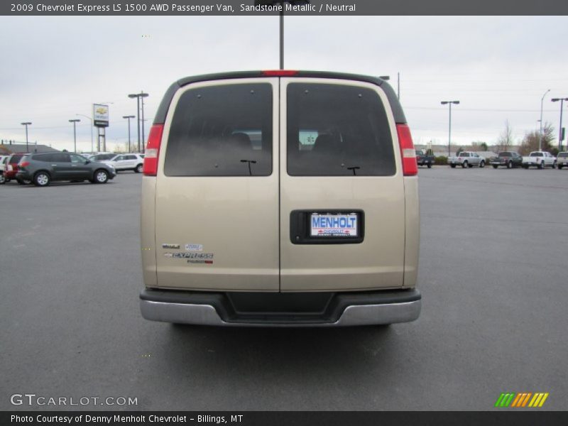 Sandstone Metallic / Neutral 2009 Chevrolet Express LS 1500 AWD Passenger Van
